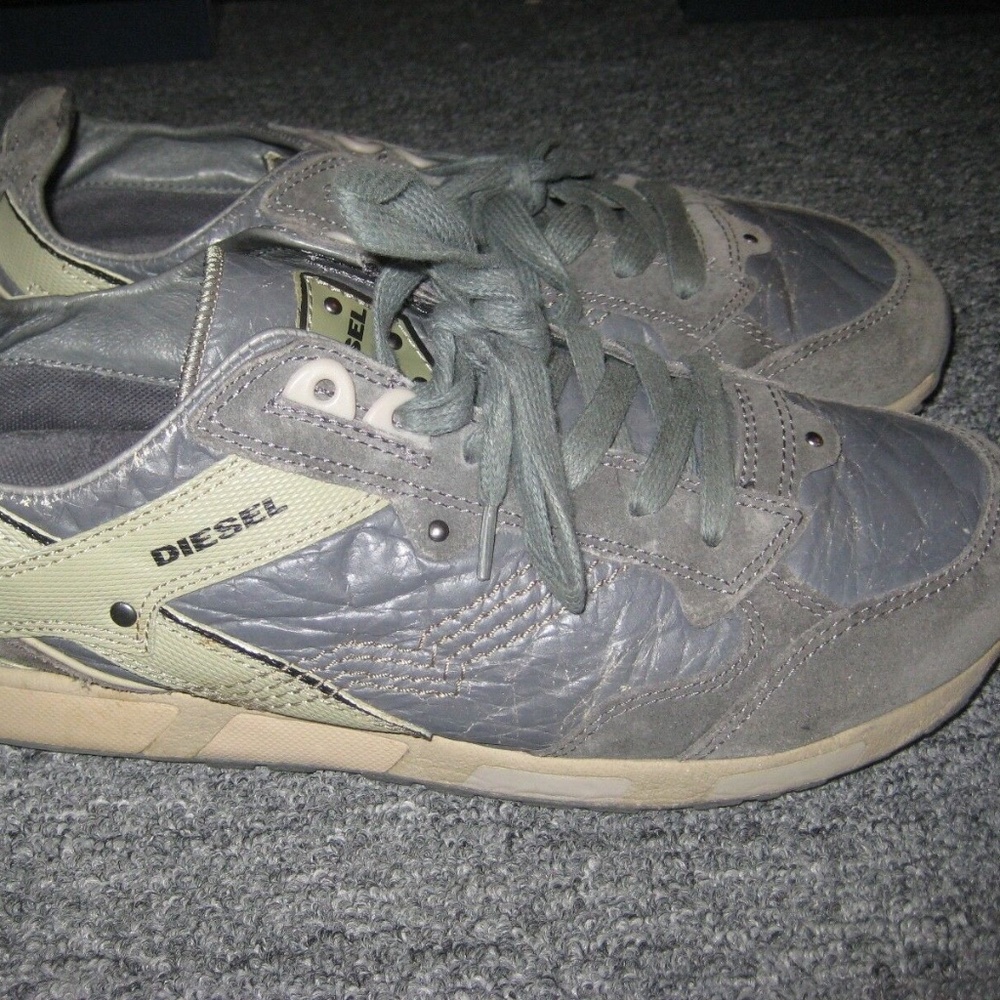 DIESEL 2007 "Lawndale" Sneakers 9.5 Grey/Olive